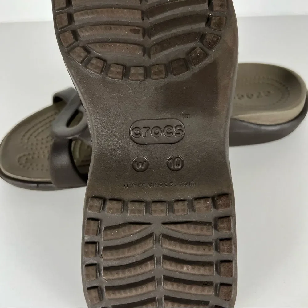 CROCS Women's Meleen Twist Strappy Flip Flop Sandals Size 10